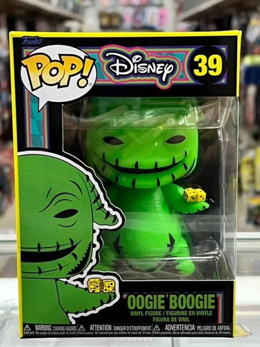 Funko Pop!! Oogie Boogie Blacklight, Brilla Con Luz Uv, Dado (Usado)