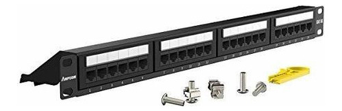 Panel De Conexion De 24 Puertos Ampcom Premium Series Cat5 /