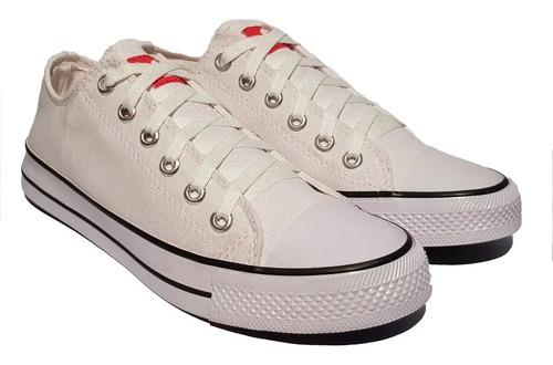 Zapatillas deportivas con cordones de lona con puntera de goma para hombre  - NewChic