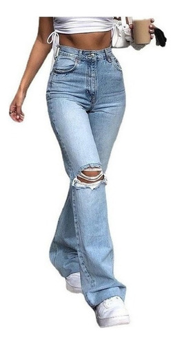 Women's A-line Ripped Jeans