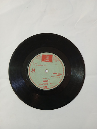 Vinilo Single De Dyango .-nostalgia ( F100 (Usado)