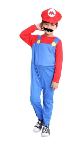 Disfraz Niños Super Mario Personaje Animé Traje Exclusivo