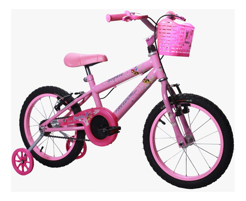 Bicicleta Infantil 6 A 8 Anos Princesas Mtb Sophie Feminina Cor Rosa-claro Tamanho do quadro Crianças de 3 a 7 anos