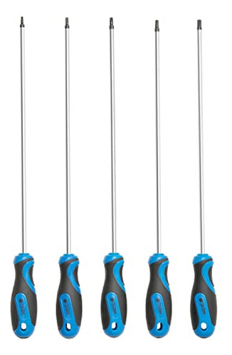 Rotation 5-piece Extra Torx Screwdrivers Set, S2 Steel, Long