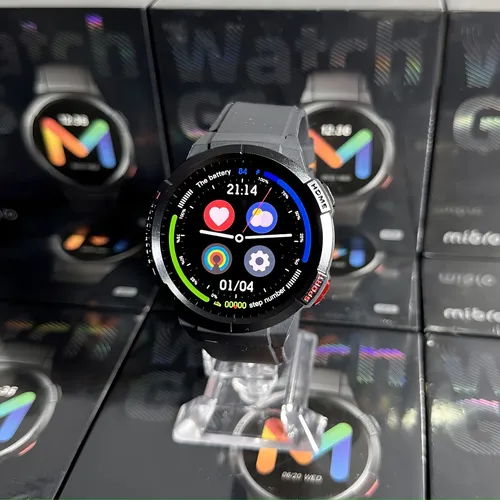 Smart Watch Mibro Watch Gs 47mm 5atm 1,43'' Bluetooth Gps Caja Negro Malla Dark grey Diseño de la malla Silicona