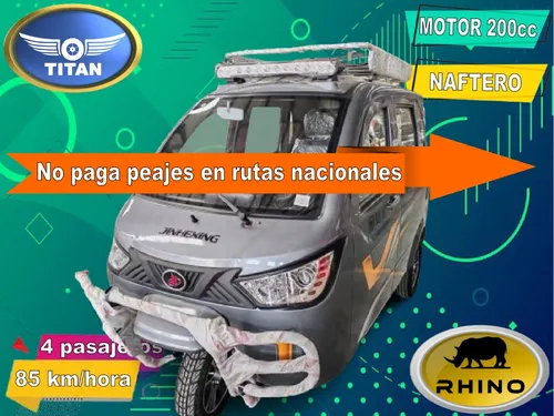 Triciclo Naftero 200cc 4 Pasajeros Titan Rhino 0km
