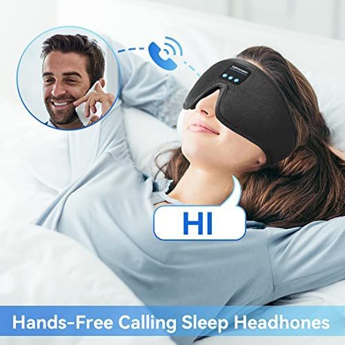 Auriculares Para Dormir Bluetooth 50 Inalámbrico 3d Máscara