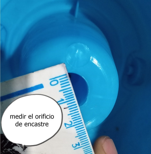 Imagen 4 de 6 de Canasto Giratorio Centrifugador Acero Con Perno Para Mopas