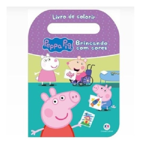 Livro De Colorir Infantil Peppa Pig Carregue-me Escolar