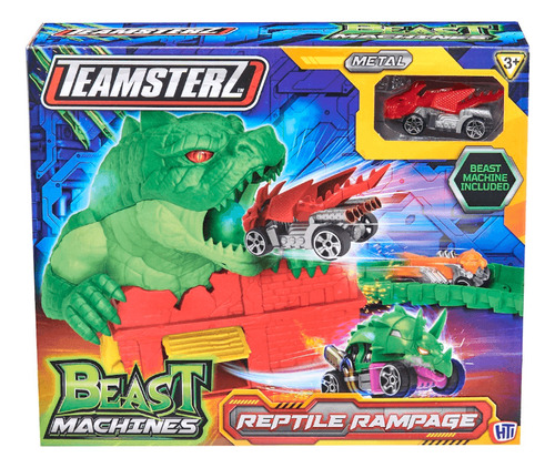 Teamsterz Pista Beast Machines Reptile Rampage Con Vehículo