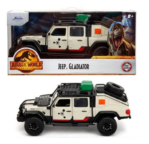 Coleccion Jada Jurassic World Jeep Gladiator Escala 1:32