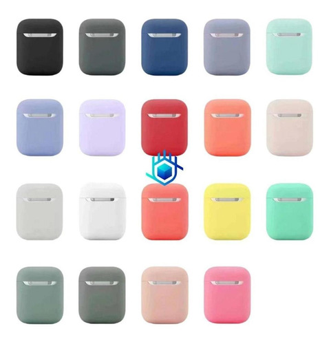 Imagen 1 de 10 de Funda AirPods Silicon Delgado Suave Dama Mujer Hombre Case