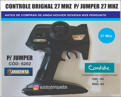Jumper 6202 - Garagem Sa - Só P Controle Remoto 27mhz