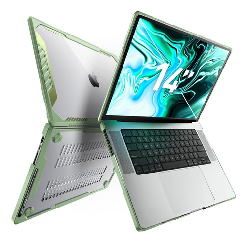 Funda Supcase Para Macbook Pro 14 M1 Pro/max Green
