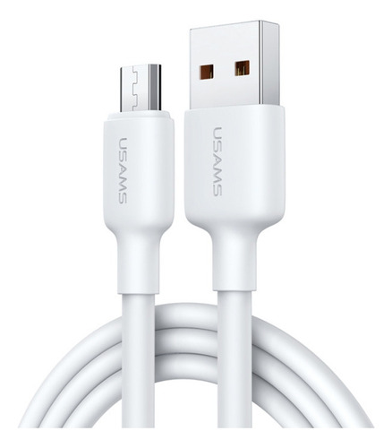 Cable De Datos De Carga Usb A Micro Usb Blanco De 2 A, Micro