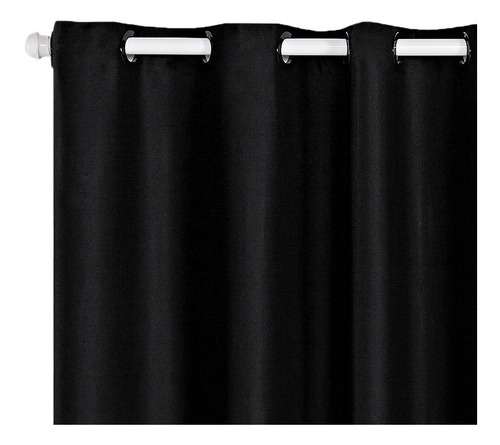 Cortina Blackout Corta Luz Class 4,00 M X 2,70 M - Eddi Casa Cor Preto