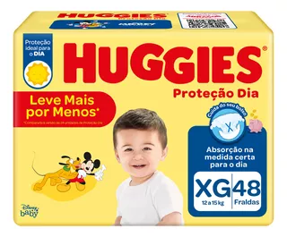 Fralda Huggies Proteção Diaria Hiperzinha Xg Tamanho Extra grande (XG)