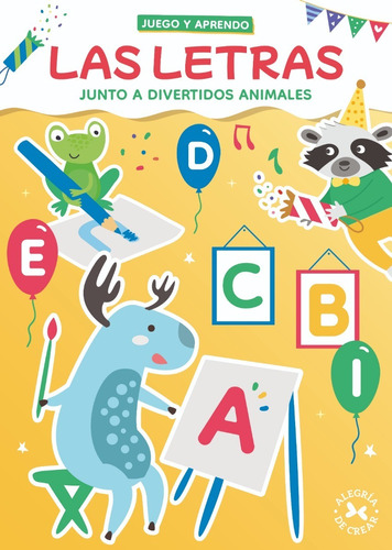 Libro Didáctico Para Niños Aprender Letras Con Animales