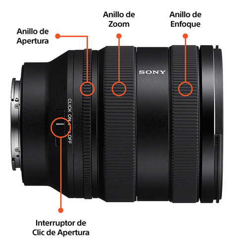 Lente Objetivo Sony Fe 20-70 Mm F4 Sel2070g Full Frame