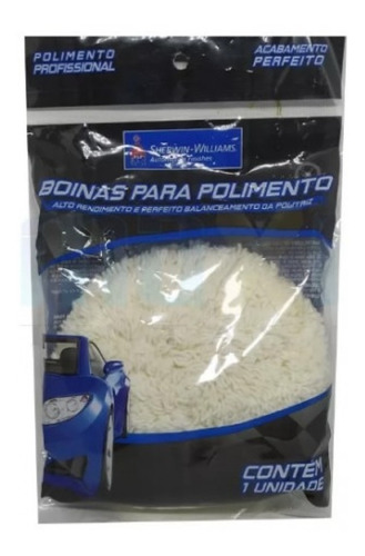 Boina De Polir Lã Branca Dupla Face Normal Corte 8 Lazzuril