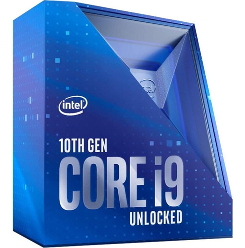 Procesador gamer Intel Core i9-10900K BX8070110900K  de 10 núcleos y  5.3GHz de frecuencia con gráfica integrada