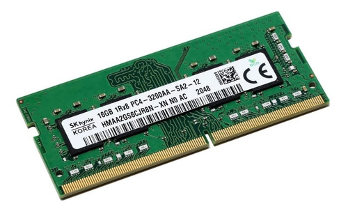 Memória Notebook 16gb Ddr4 3200mhz Sk Hynix Hmaa2gs6ajr8n-xn