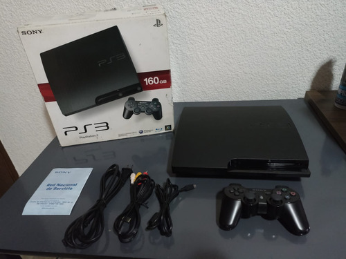 Ps3 Slim 160gb Impecable Con Caja, Nunca Desarmada Negro (Usado)