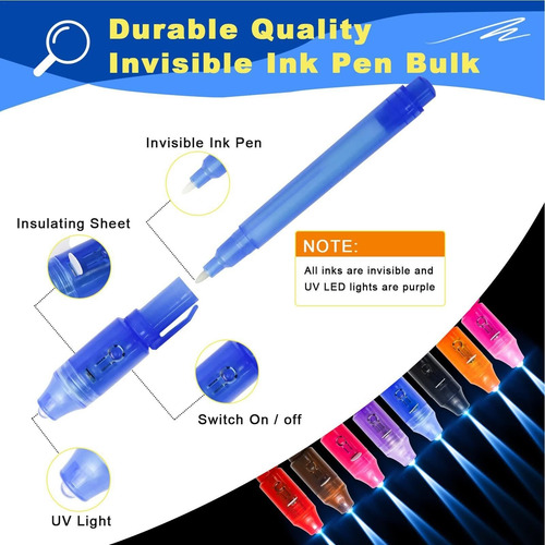 Pluma De Tinta Que Desaparece Pluma Uv Rotulador Invisible R
