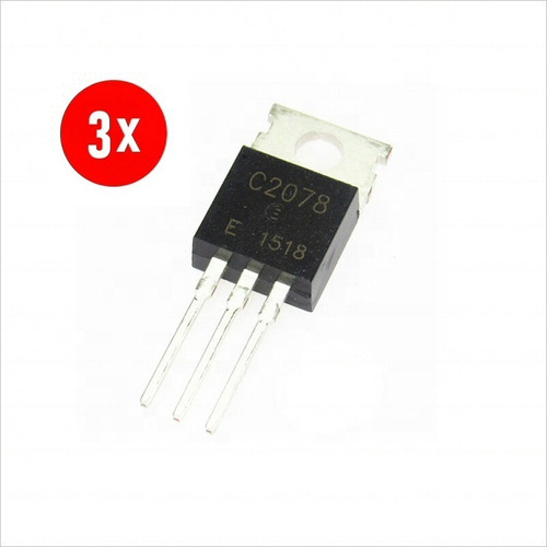 Pack 3 Transistores 2sc2078 C2078 Npn Salida Rf, 27 Mhz, 3a