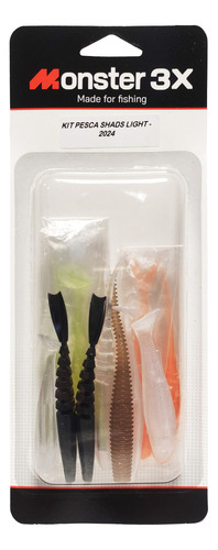 Kit De Iscas Artificial Shads Light - Monster 3x