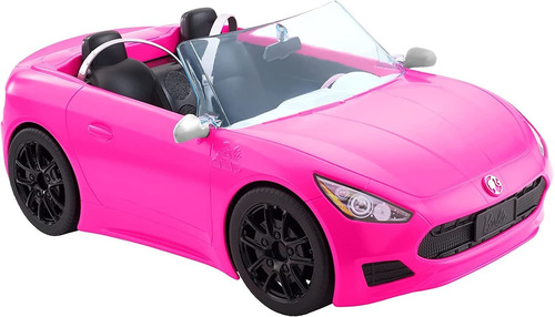 Vehículo Convertible Barbie De 2 Plazas, Color Rosa, Coche R