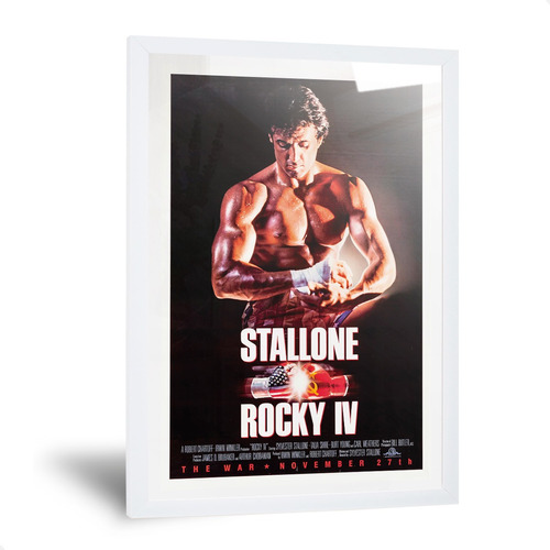 Cuadro Rocky Balboa 4 Películas Clásicas Retro Vintage 35x50