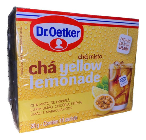 Chá Misto Yellow Lemonade Dr. Oetker 20g - 10 Sachês