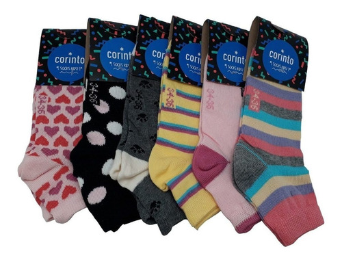Medias Niño Surtido Pack X12 314 T4 + Cuotas Corinto