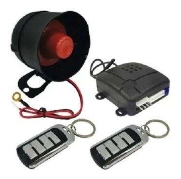 Alarma De Automovil 12 Volts Genius G24 F2 Metalica