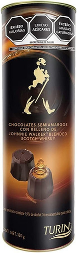 Turin Johnnie Walker Chocolate Relleno Tubo 180g