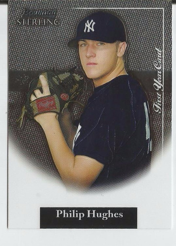 2004 Bowman Sterling Rc Philip Hugues P Yankees