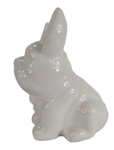 Imagen 4 de 4 de Alcancia Perrito Bulldog Frances Ceramica Decoracion Niños