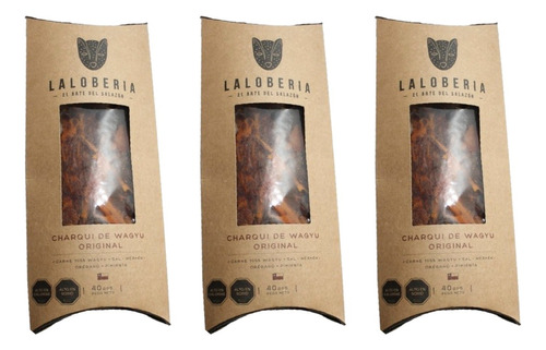 Pack X 3 Charqui De Wagyu Premium - La Loberia 40g