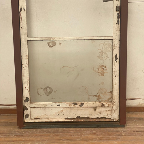 Puerta De Una Hoja En Hierro - Cod: 6701 Gris (Usado)