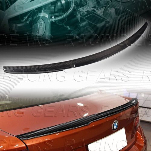 V-type Real Carbon Fiber Trunk Lid Spoiler Fit 14-21 Bmw Mmi