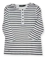 Comprar Playera Ralph Lauren Grande L Blanca Con Lineas Negras