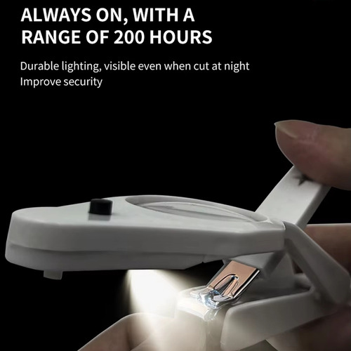 Cortador De Unhas Com Lupa De Luz Led Para Idosos E Crianças