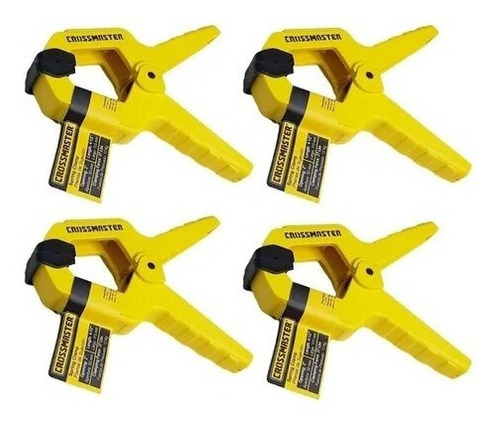 4 Prensas Pinza Sujeción Plastica12kg 115mmx50mm Crossmaster