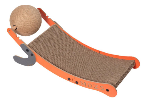 Tablero Rascador Para Gatos Con Bola De Sisal, Almohadilla