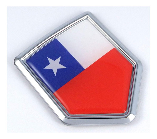 Calcomanías Cromadas De Automóvil Cbshd042 Bandera De Chile