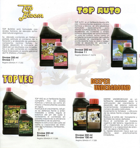 Top Crop Bloom Fertilizante Floración 1 Litro