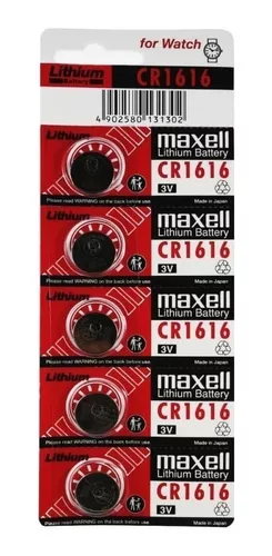 Blister maxell pila botón, litio CR2032 3v / 5 uds