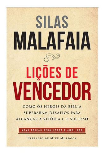 Lições De Vencedor, De Silas Malafaia. Editora Vida Melhor Em Português