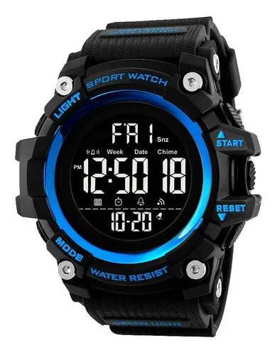 Reloj pulsera Skmei 1384 de cuerpo color negro digital para